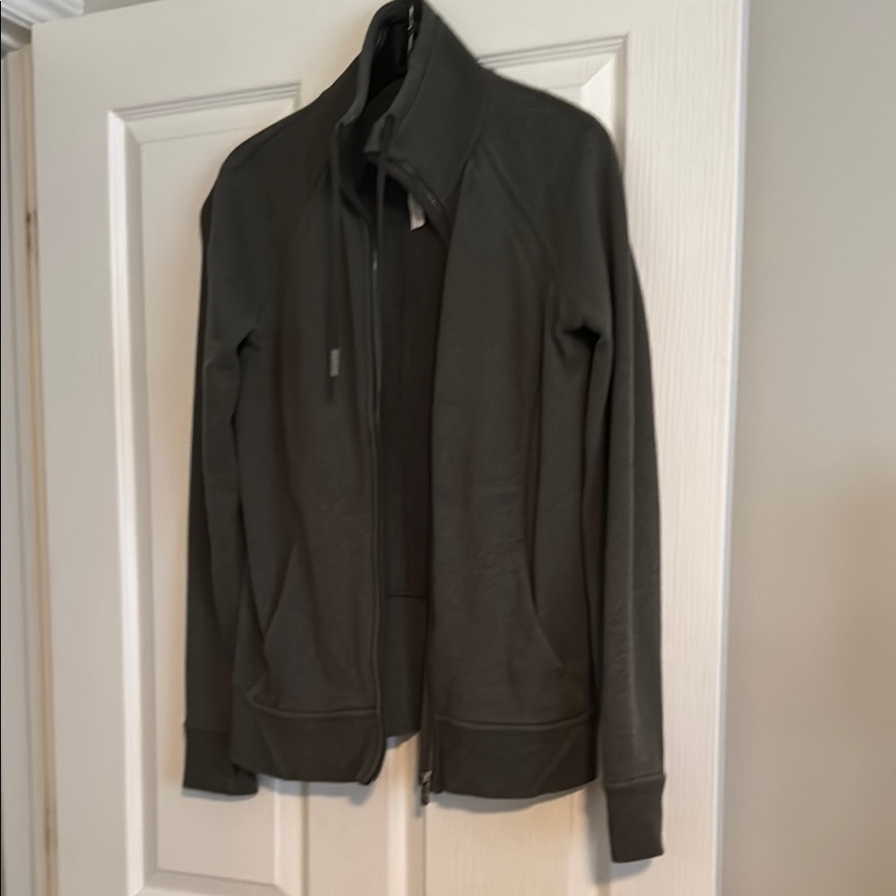 Lululemon Athletica moss green  Zip-Up Hoodie Sweatshirt